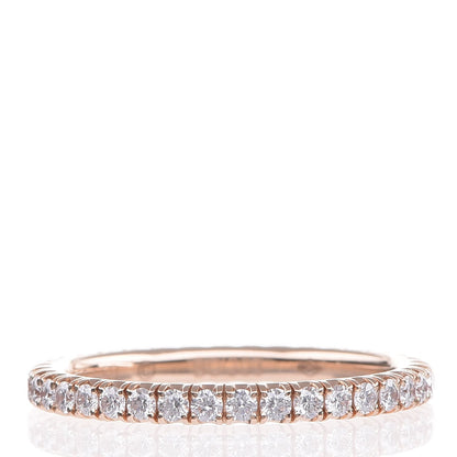 Cartier 18K Pink Gold Diamond 2mm Étincelle de Wedding Band Ring 50 5.25 3 of 6
