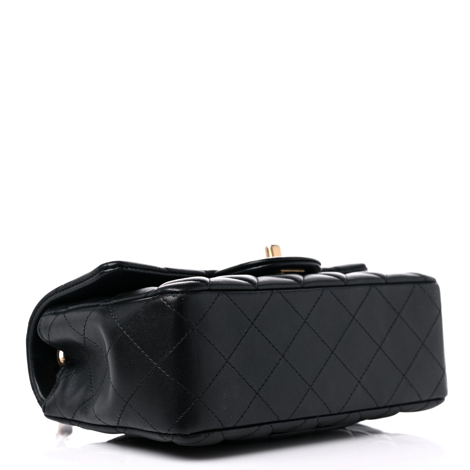 Chanel Lambskin Quilted Mini Rectangular Flap Black 4 of 10