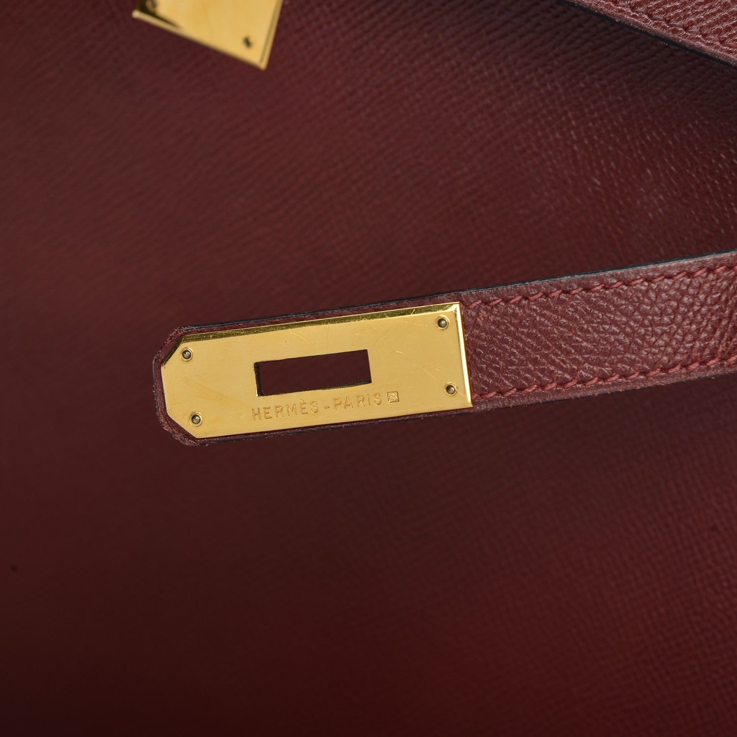 Hermes Courchevel Kelly Sellier 35 Rouge H 7 of 27