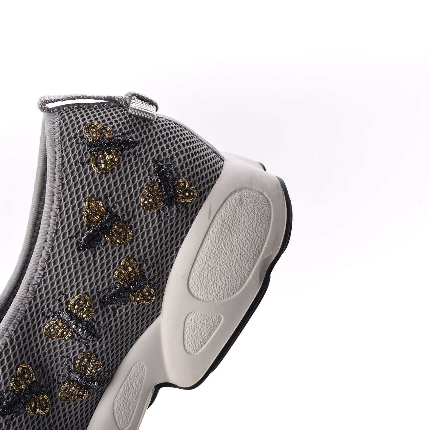 Technical Canvas Embellished Dior Fusion Sneakers 39 Grey