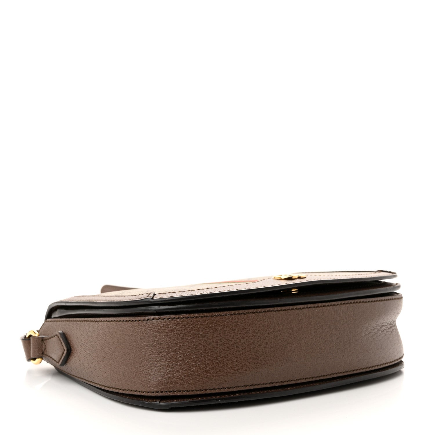 Gucci GG Supreme Monogram Web Small Ophidia Flap Messenger Bag Brown 4 of 11
