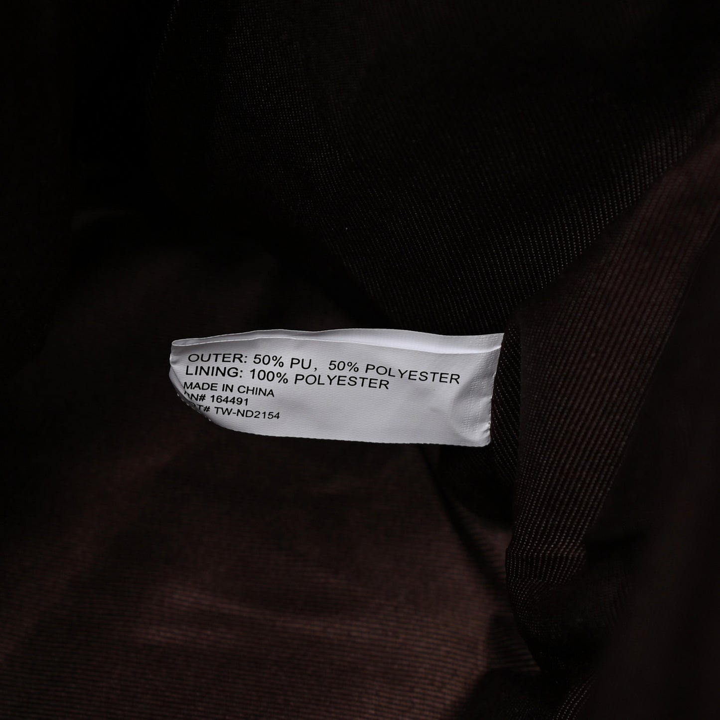 Vegan Leather Medium Shopping Bag Chocolate