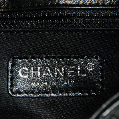 Chanel Lambskin Quilted Bi-Color Flap Black Pink 7 of 9