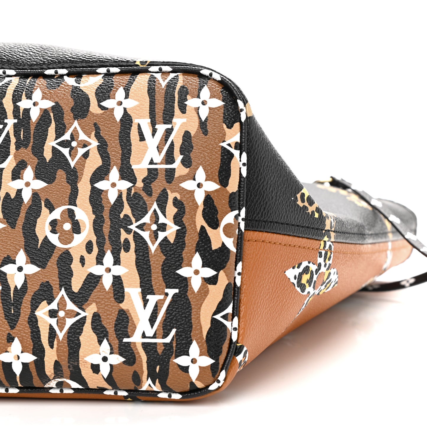 Monogram Giant Jungle Neverfull MM Black