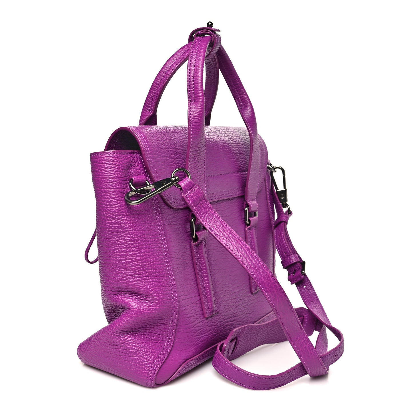 Textured Calfskin Medium Pashli Satchel Orchid