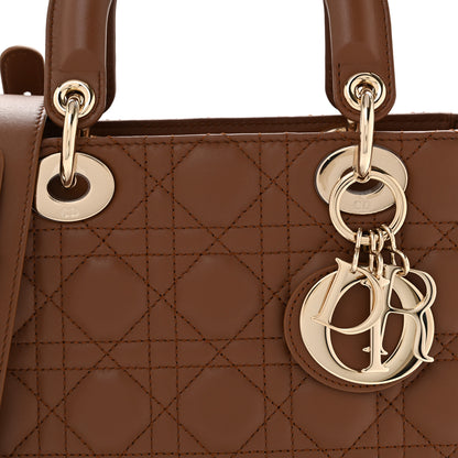 Christian Dior Calfskin Cannage Small My ABCDior Lady Dior Downtown Brown 8 of 11