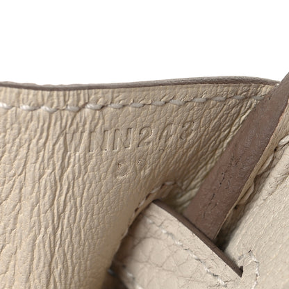 Hermes Togo Birkin 25 Craie 7 of 14