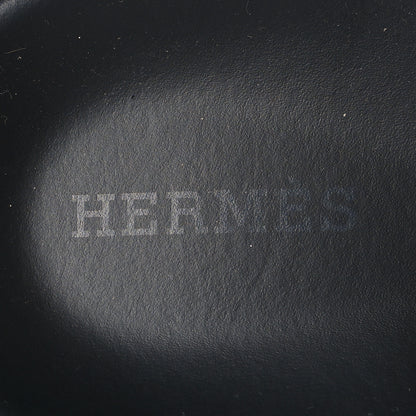 Hermes Calfskin Womens Chypre Sandals 39 Black 9 of 10