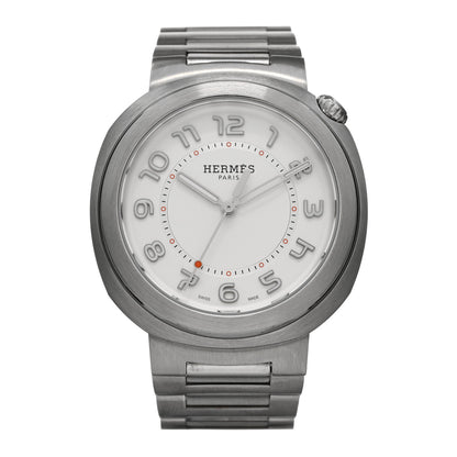Hermes Stainless Steel 36mm Cut Automatic Watch 1 of 6