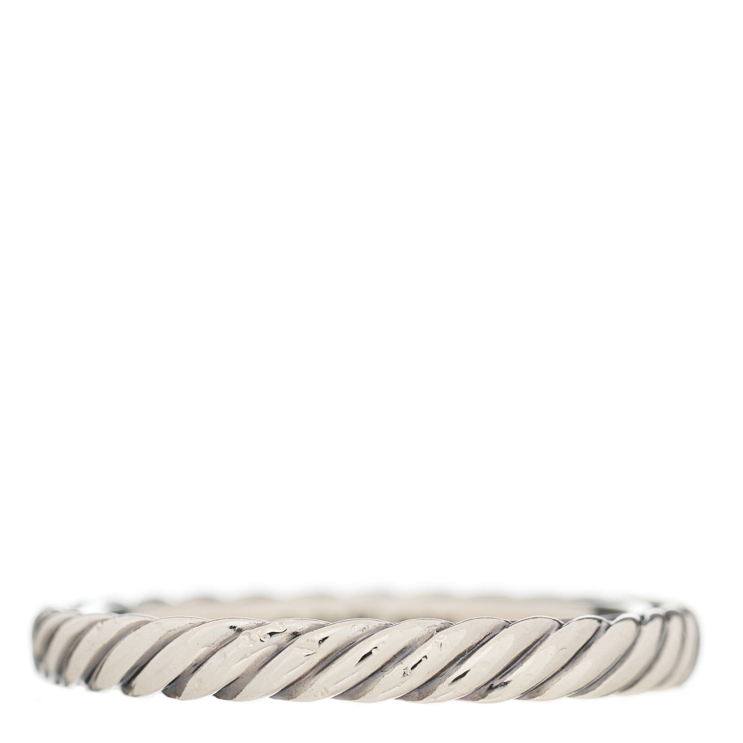 David Yurman Sterling Silver Cable Classics Band Ring 53 6.25 2 of 3