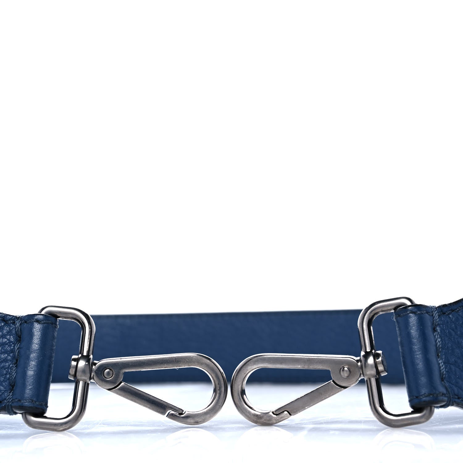 Fendi Cuoio Romano Bi-Color Studded Strap You Blue Marine Black 4 of 4