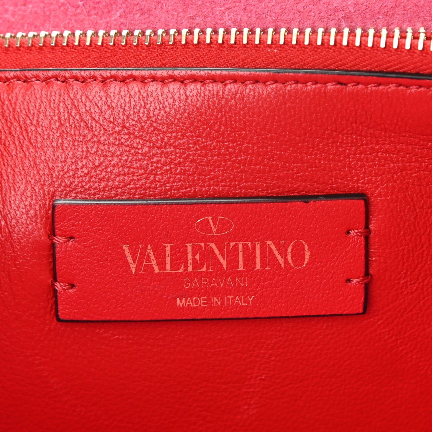 Pebbled Calfskin Rockstud Flip Lock Flap Messenger Raspberry