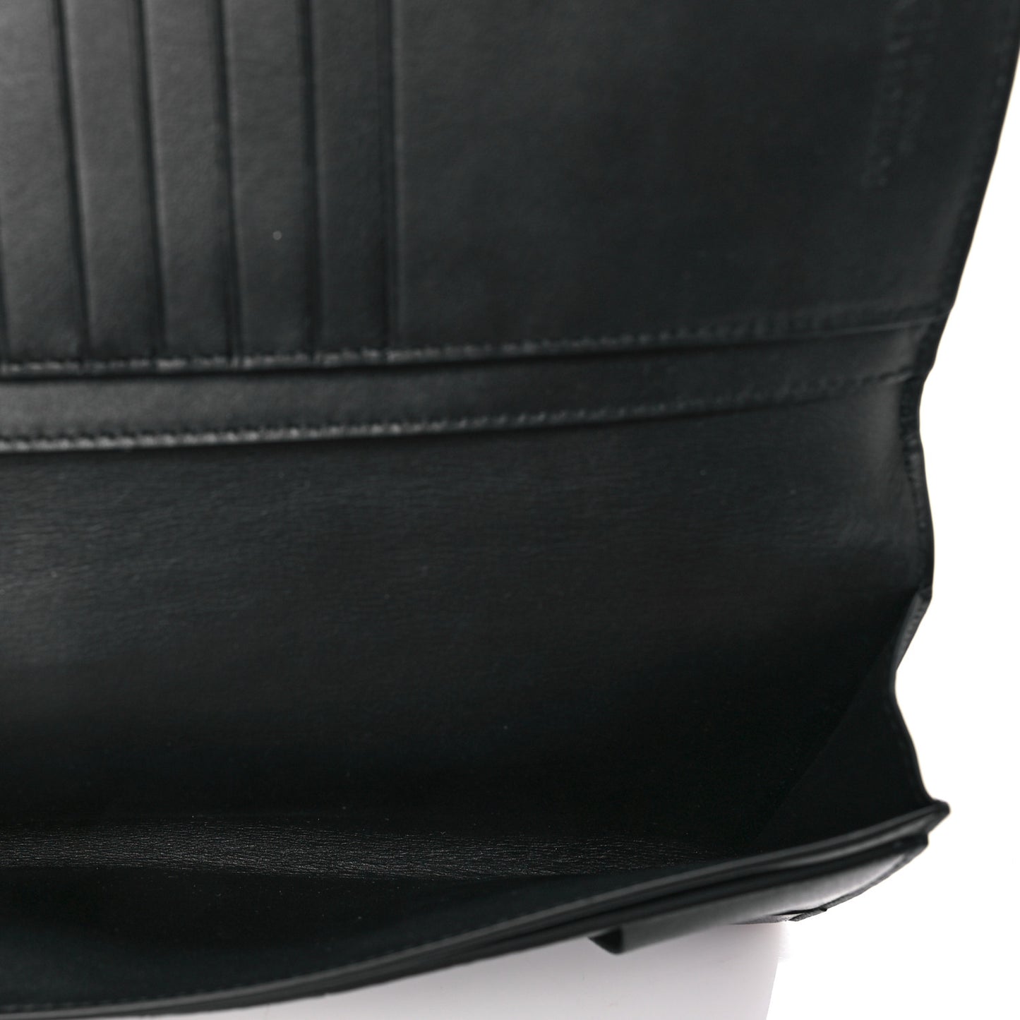 Calfskin Maxi Intrecciato Zip Wallet Black