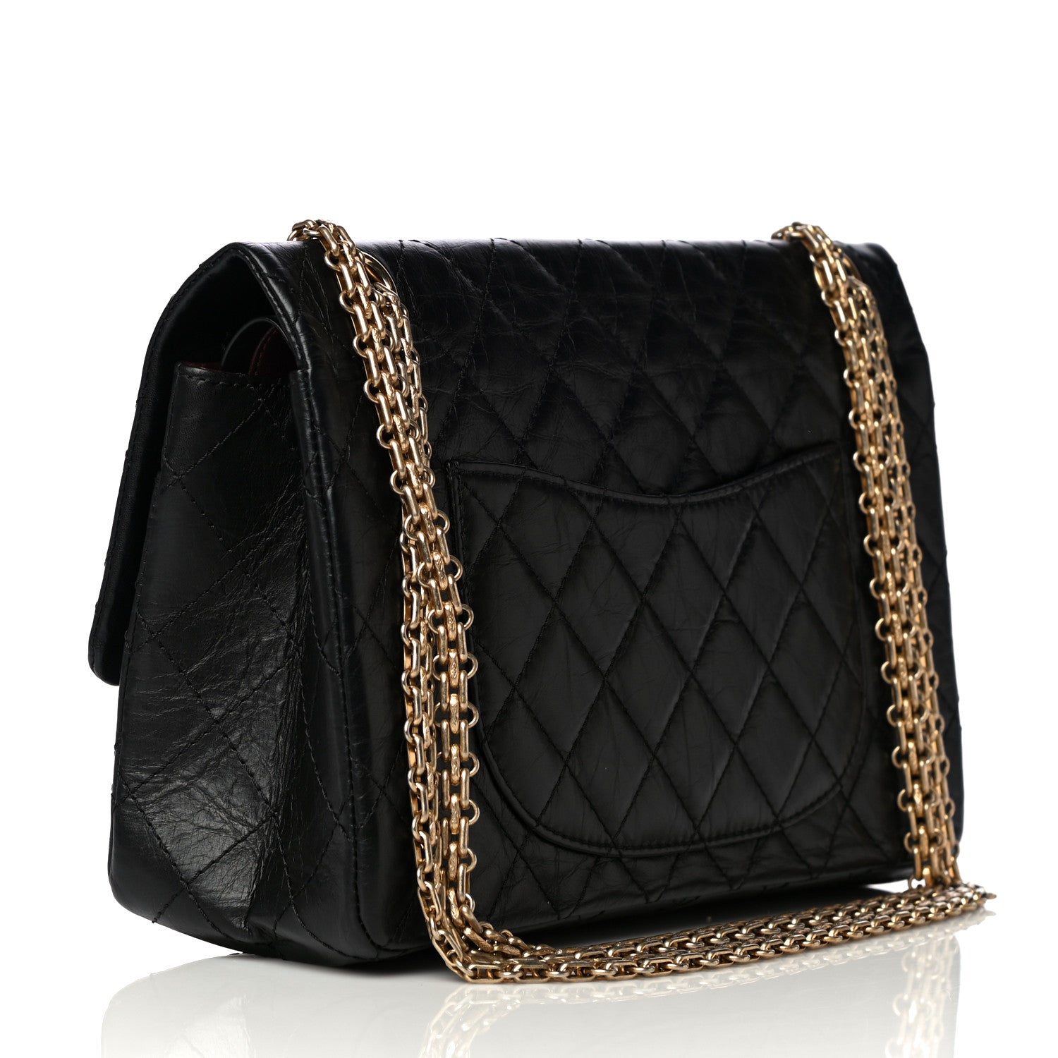 Chanel Aged Calfskin Quilted 2.55 Reissue 226 Flap Black 2 of 17