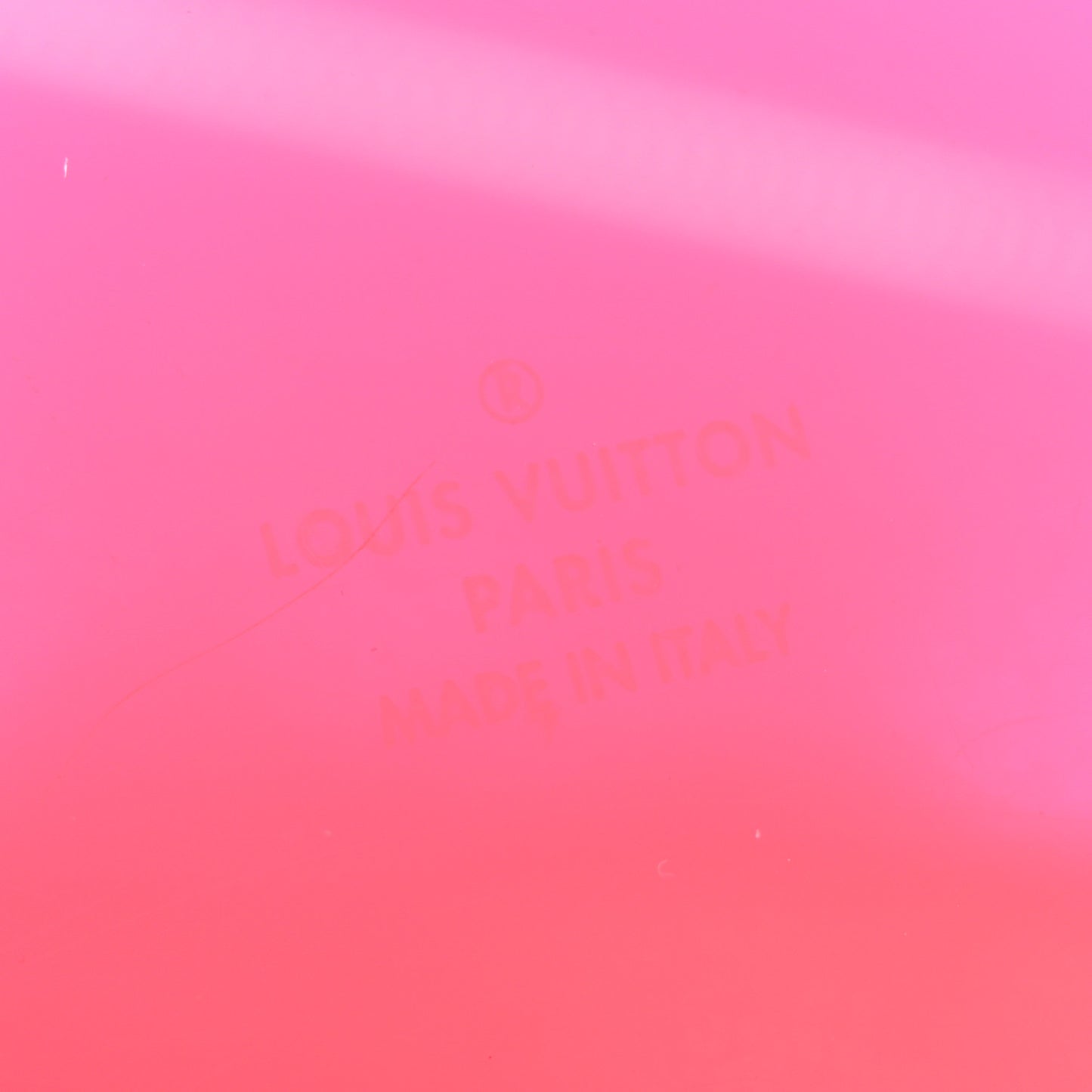 Transparent Plexiglass Box Scott Fluorescent Pink