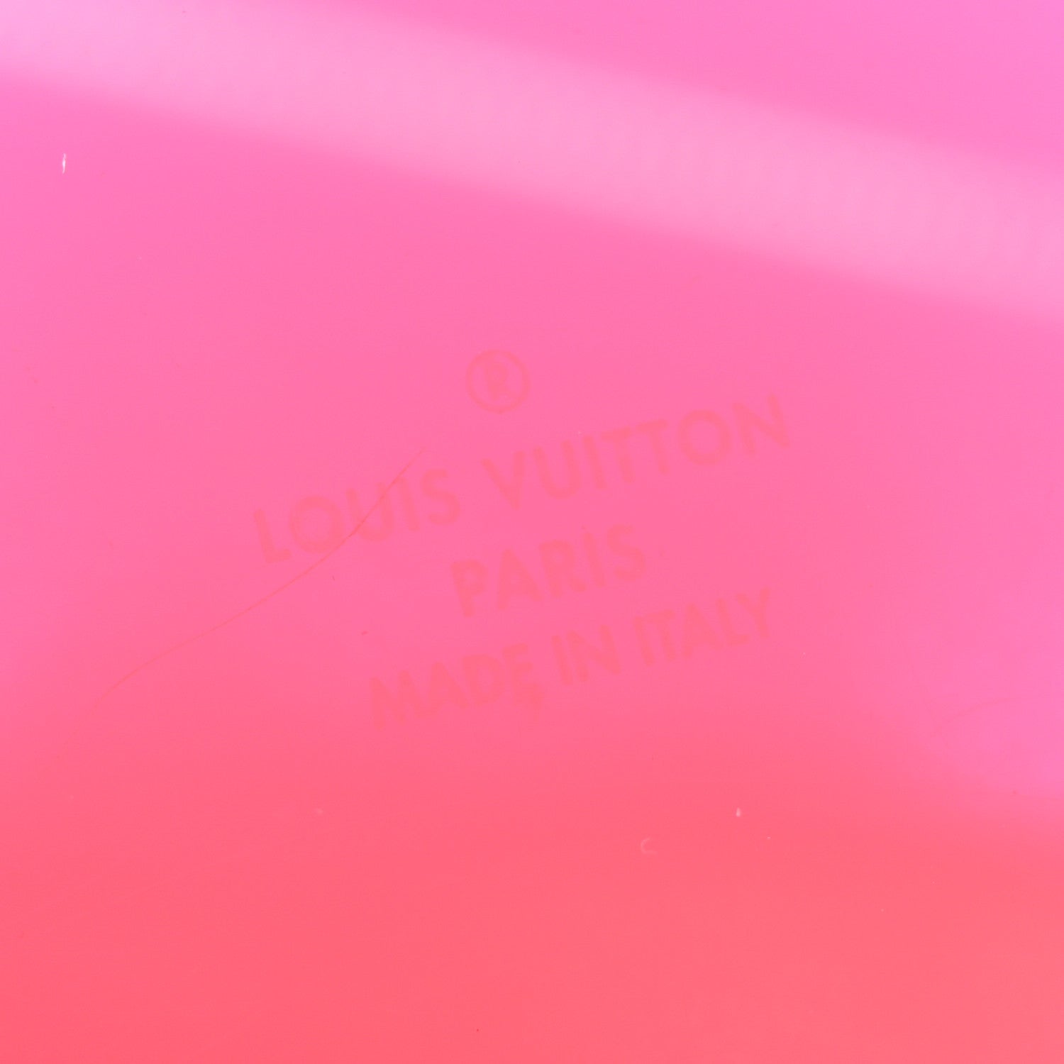 Louis Vuitton Transparent Plexiglass Box Scott Fluorescent Pink 6 of 9