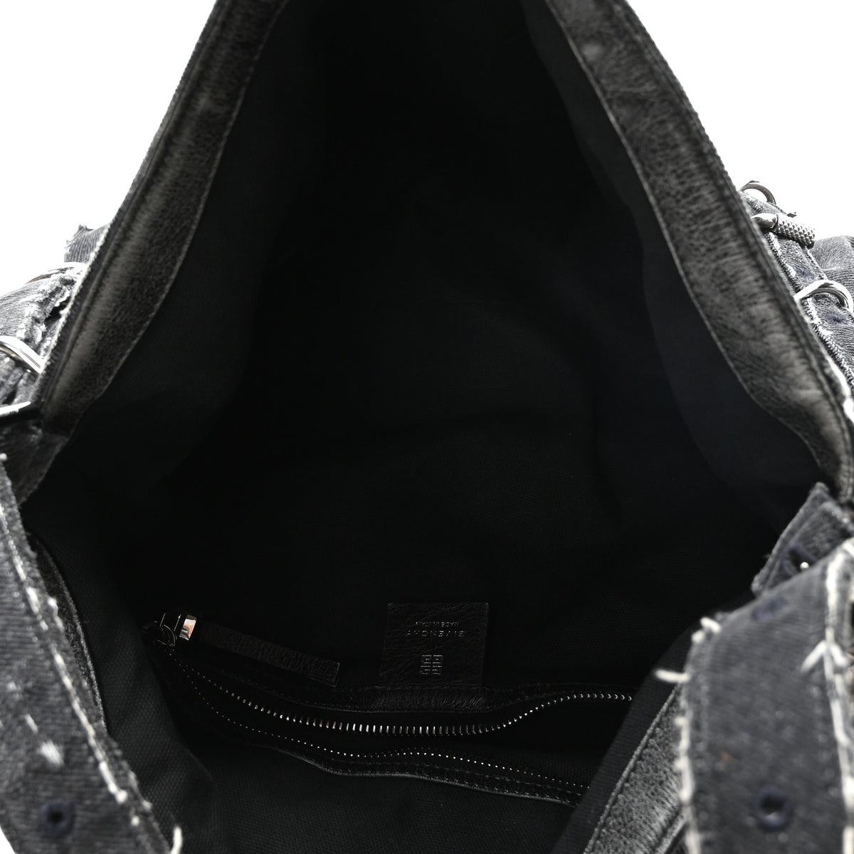 Givenchy Distressed Denim Medium Voyou Bag Black 5 of 10