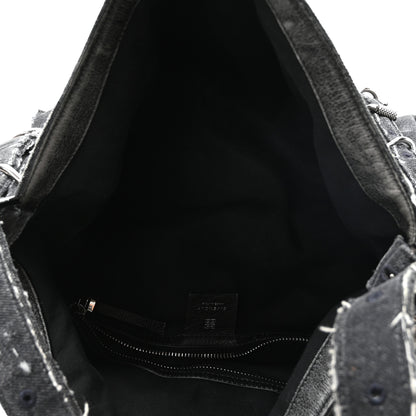 Givenchy Distressed Denim Medium Voyou Bag Black 5 of 10