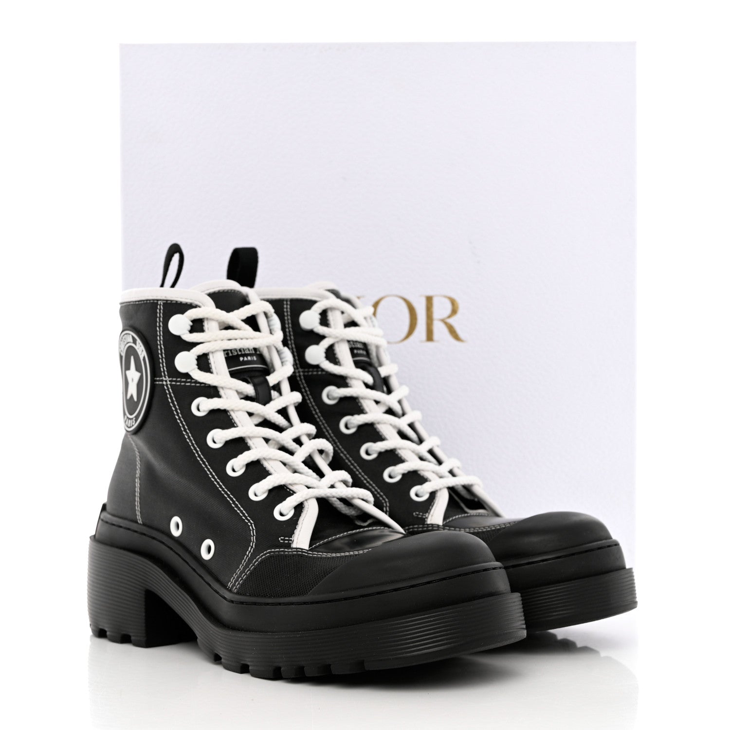 Christian Dior Technical Fabric D-Rise 35mm Boots 37.5 Black 9 of 9