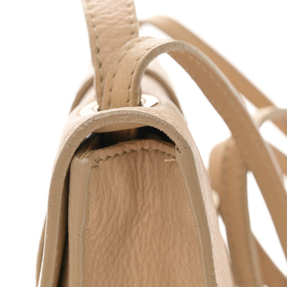 Jimmy Choo Calfskin Rebel Crossbody Bag Beige 12 of 15