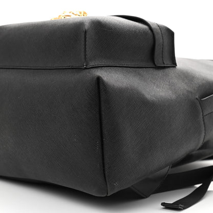 Versace Saffiano Calfskin Medusa Backpack Black 10 of 11