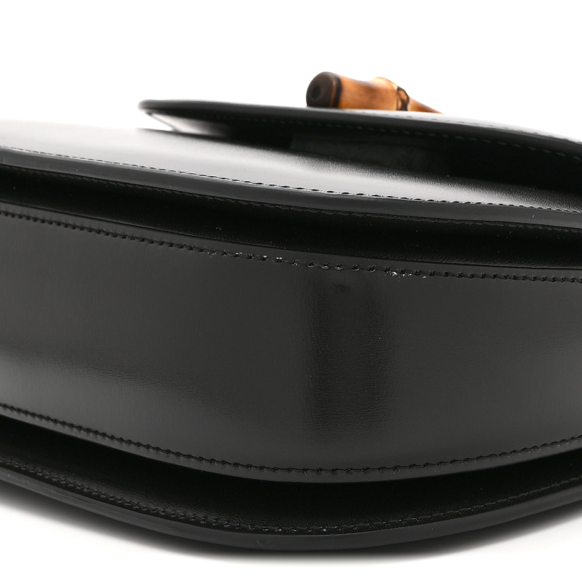 Gucci Boarded Dyana Lux Calfskin Web Monochrome Small Bamboo 1947 Top Handle Bag Black 11 of 11