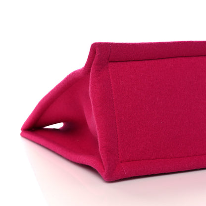 Saint Laurent Wool Rive Gauche Tote Fuchsia 8 of 12