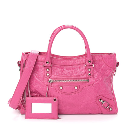 Balenciaga Agneau Classic Silver Hardware S City Rose Flamingo 1 of 11