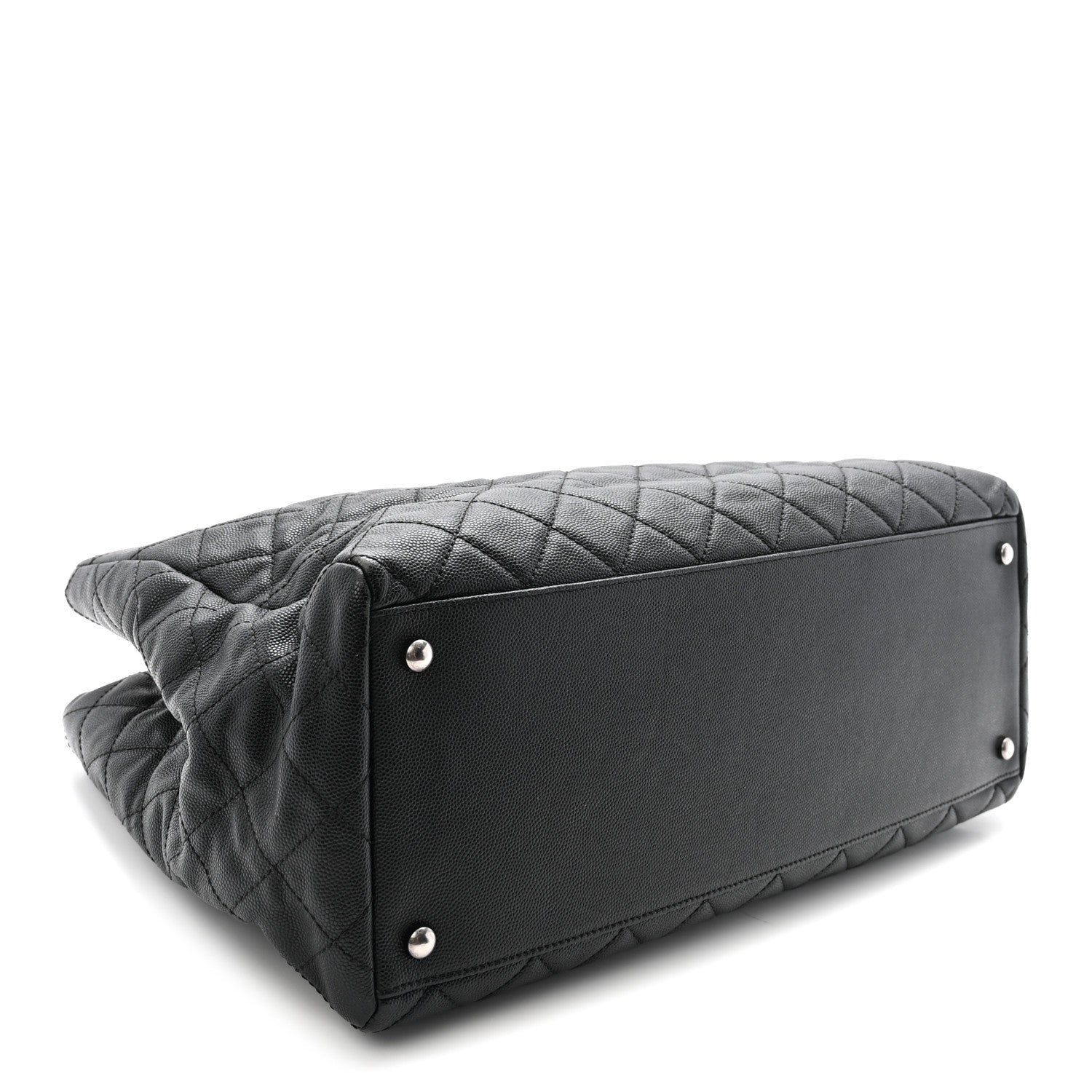 Chanel Caviar Quilted Large Coco Handle Shopping Tote Black 4 of 10