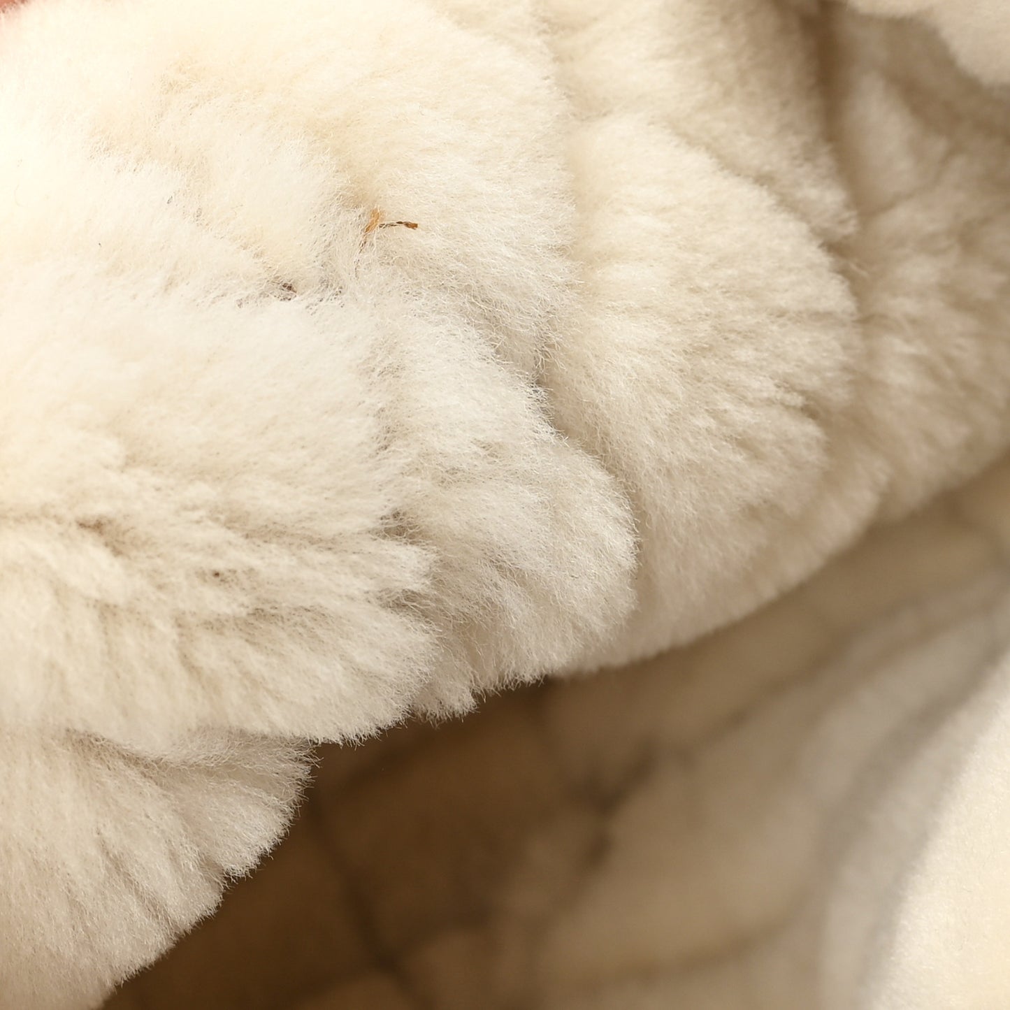 Lambskin Shearling Quilted CC Trapper Hat Brown