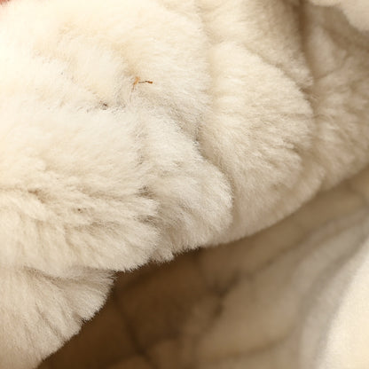 Chanel Lambskin Shearling Quilted CC Trapper Hat Brown 5 of 6