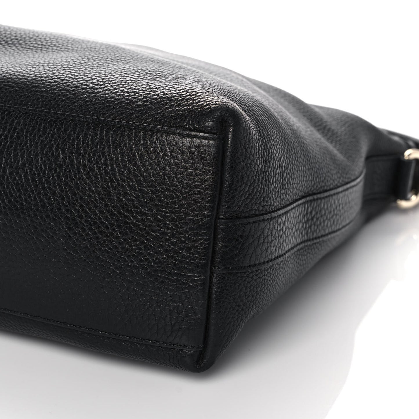 Pebbled Calfskin Small Miss GG Hobo Black