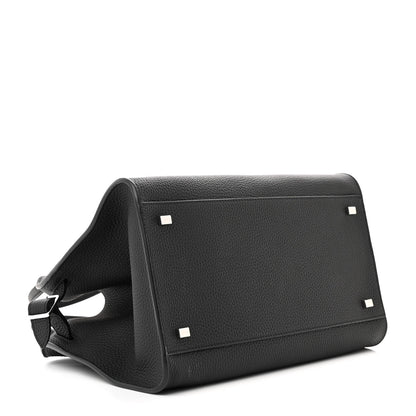The Row Matte Grained Calfskin Soft Margaux 12 Black 4 of 9