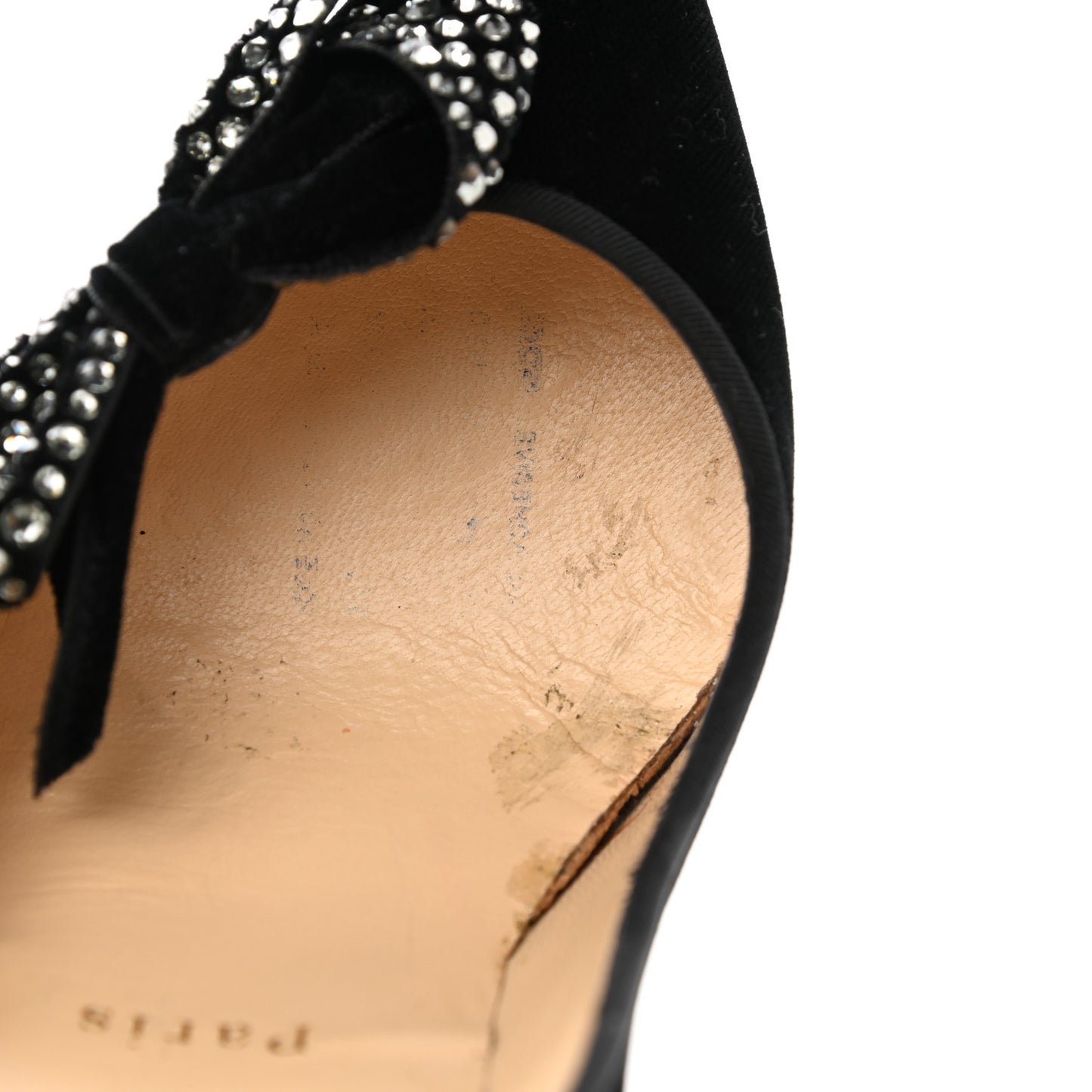 Velvet Madame Menule Bow 100 Pumps 35 Black
