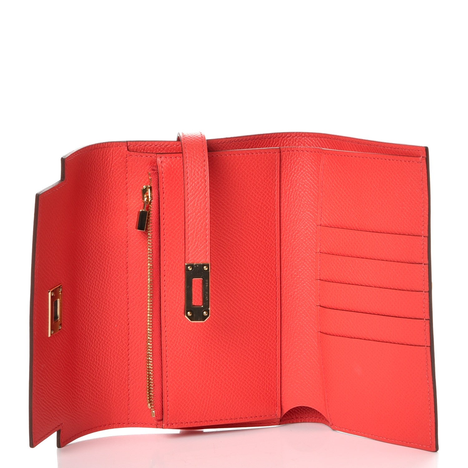 Hermes Epsom Medium Kelly Wallet Rose Jaipur 5 of 8