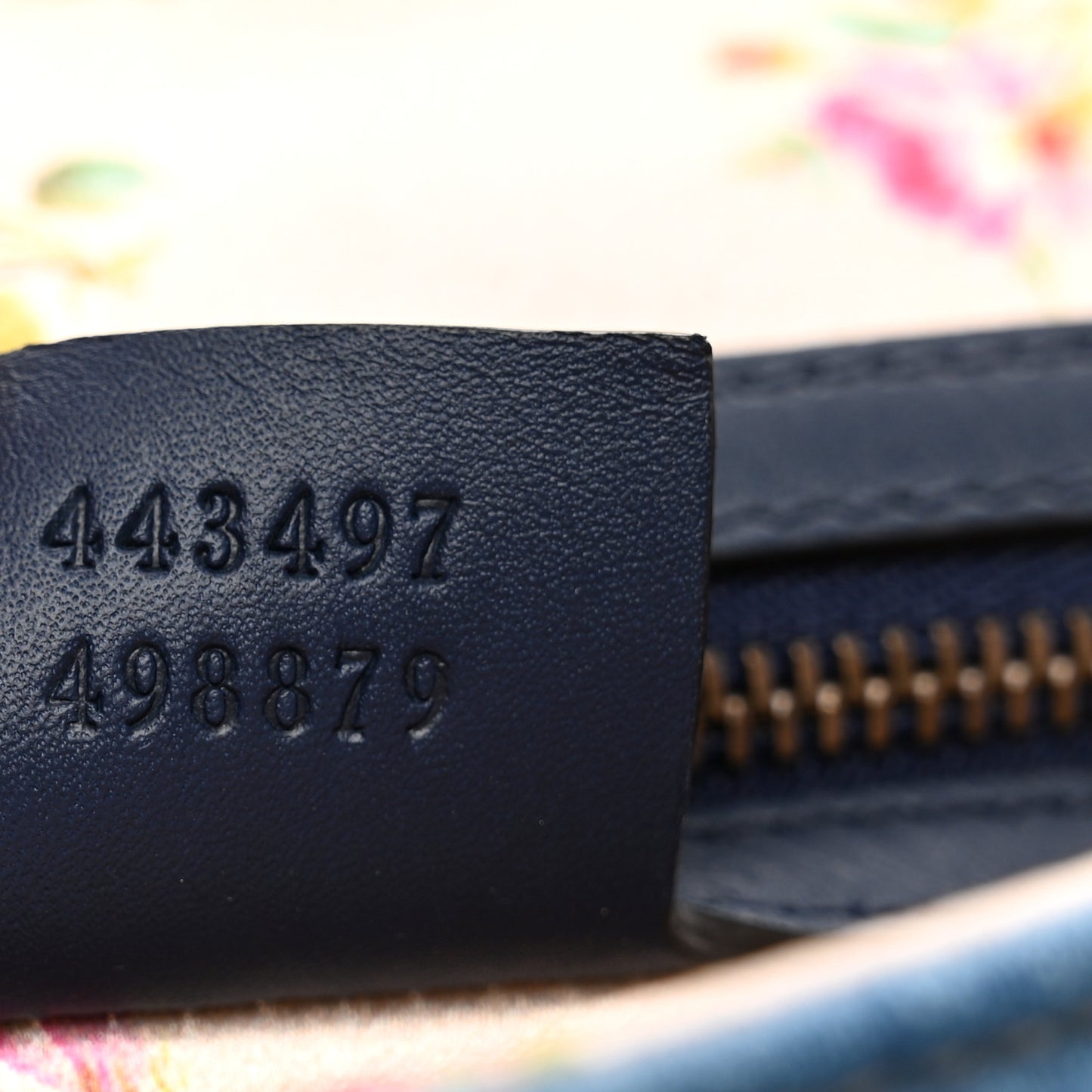 Denim Matelasse Small Pearly GG Marmont Shoulder Bag Blue