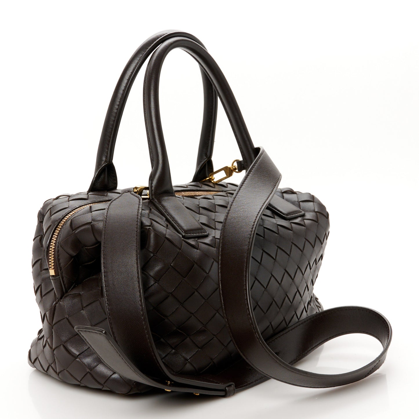 Nappa Intrecciato Bauletto Fondant