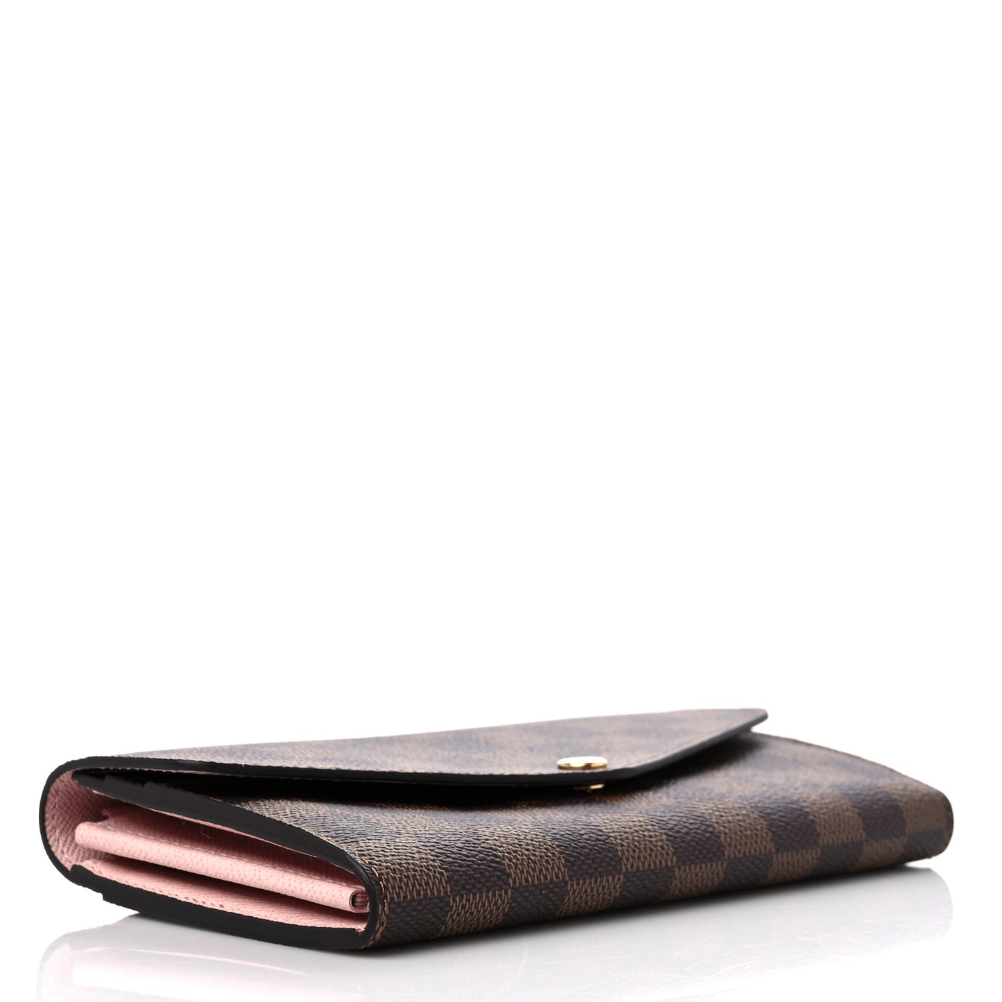 Damier Ebene Sarah Wallet NM Rose Ballerine