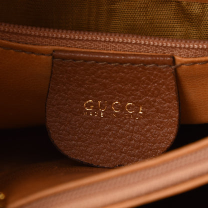 Gucci Calfskin Bamboo Top Handle Tote Brown 5 of 6
