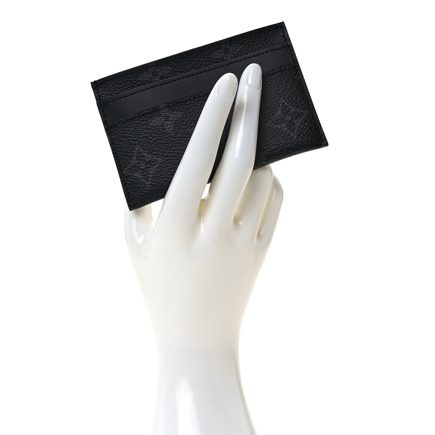 Louis Vuitton Monogram Eclipse Porte-Cartes Double Card Holder 2 of 8