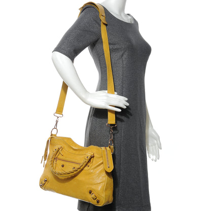 Balenciaga Agneau Giant 12 Rose Gold Hardware Town Moutarde 2 of 7