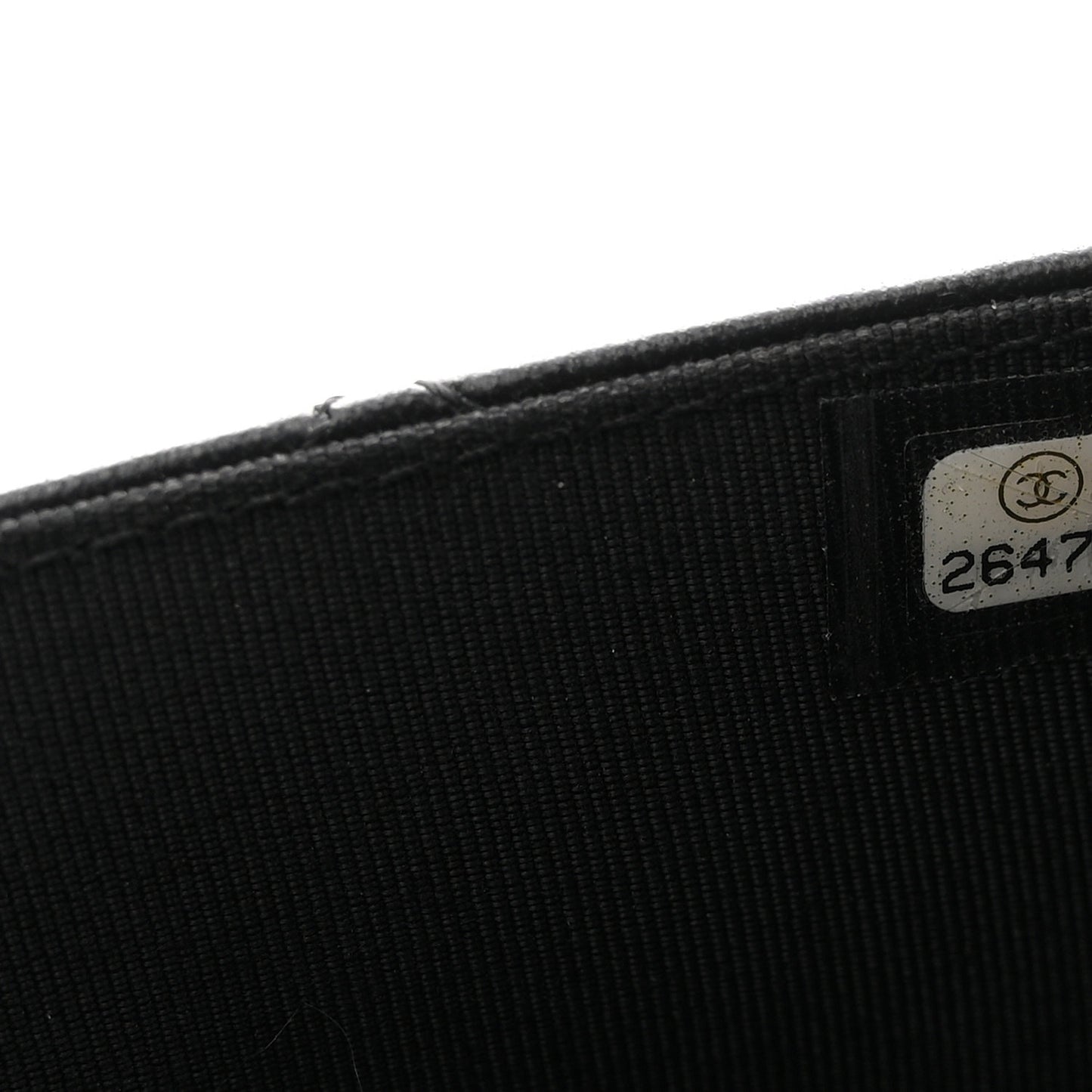 Lambskin Quilted Wallet On Chain WOC Black