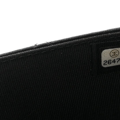Chanel Lambskin Quilted Wallet On Chain WOC Black 7 of 10