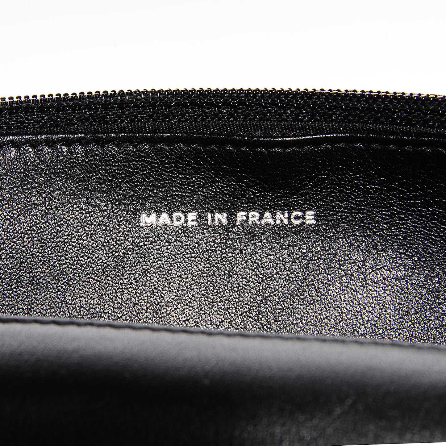 Patent Quilted Brilliant Wallet On Chain WOC Black