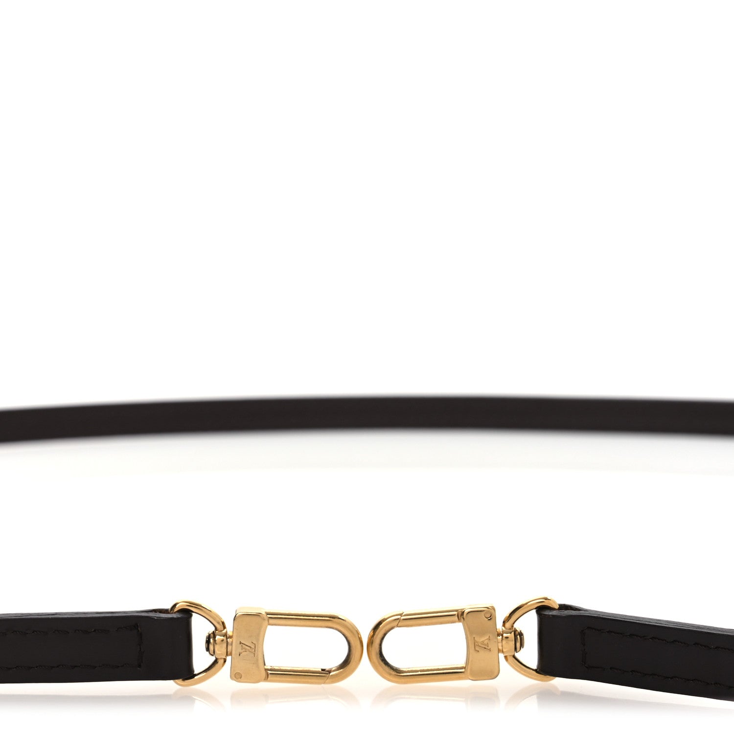 Louis Vuitton Calfskin 12mm Shoulder Strap Brown 3 of 3