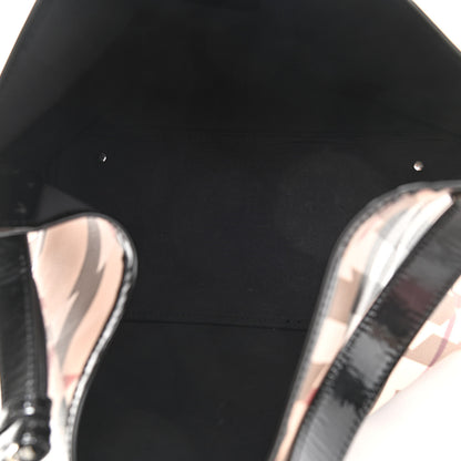 Burberry Patent Trim Patchwork Check Large Bucket Bag 6 of 15