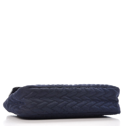 Prada Nylon Tessuto Impuntu Quilted Flap Baltico 4 of 13