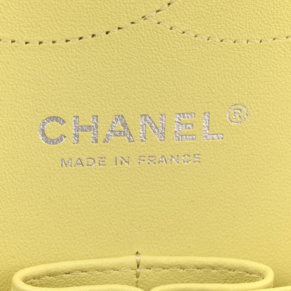 Chanel Lambskin Quilted Jumbo Double Flap Yellow 6 of 11