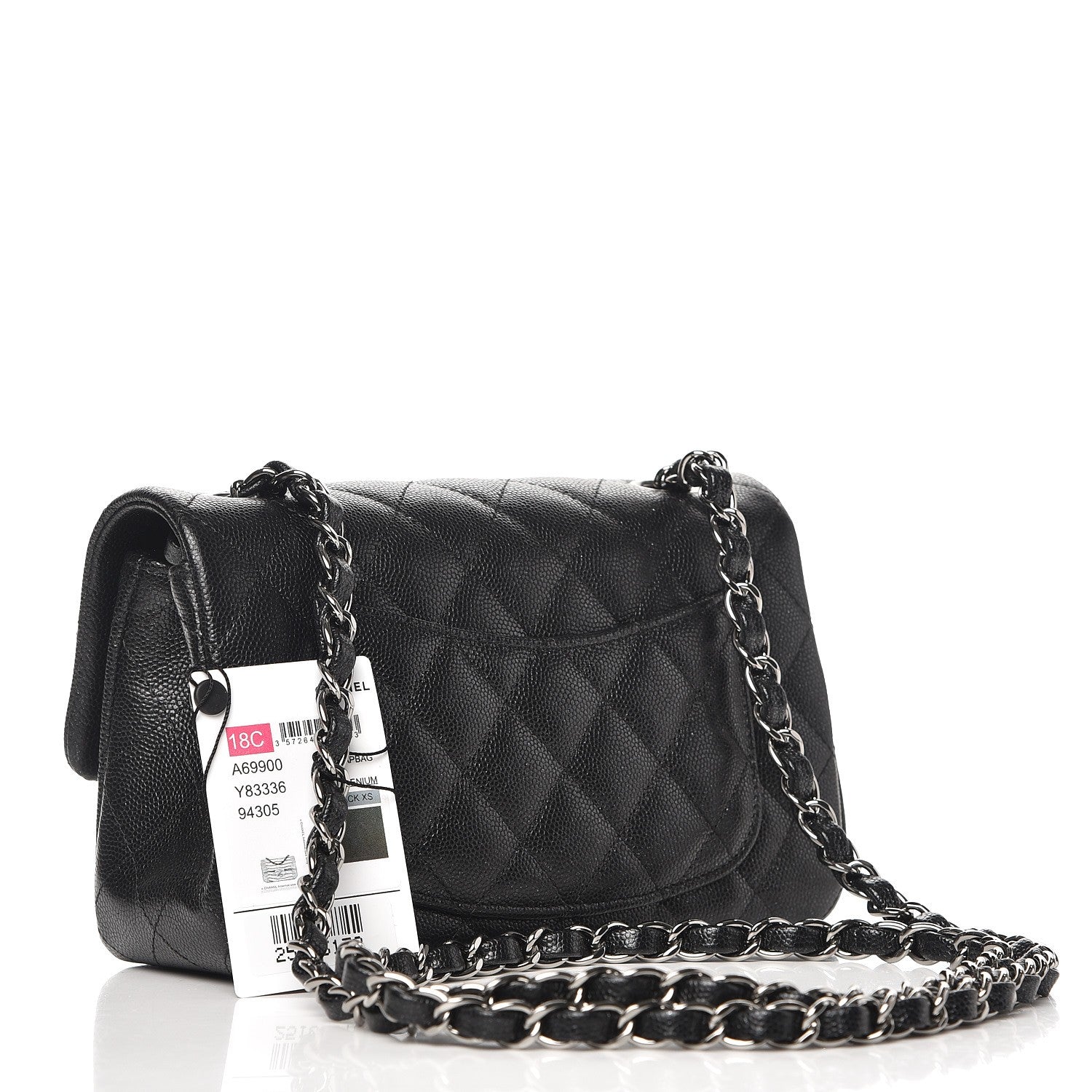 Chanel Iridescent Caviar Quilted Mini Rectangular Flap Black 3 of 8