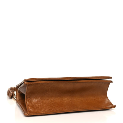 Christian Dior Grained Calfskin Medium Diorama Flap Bag Brown 4 of 10